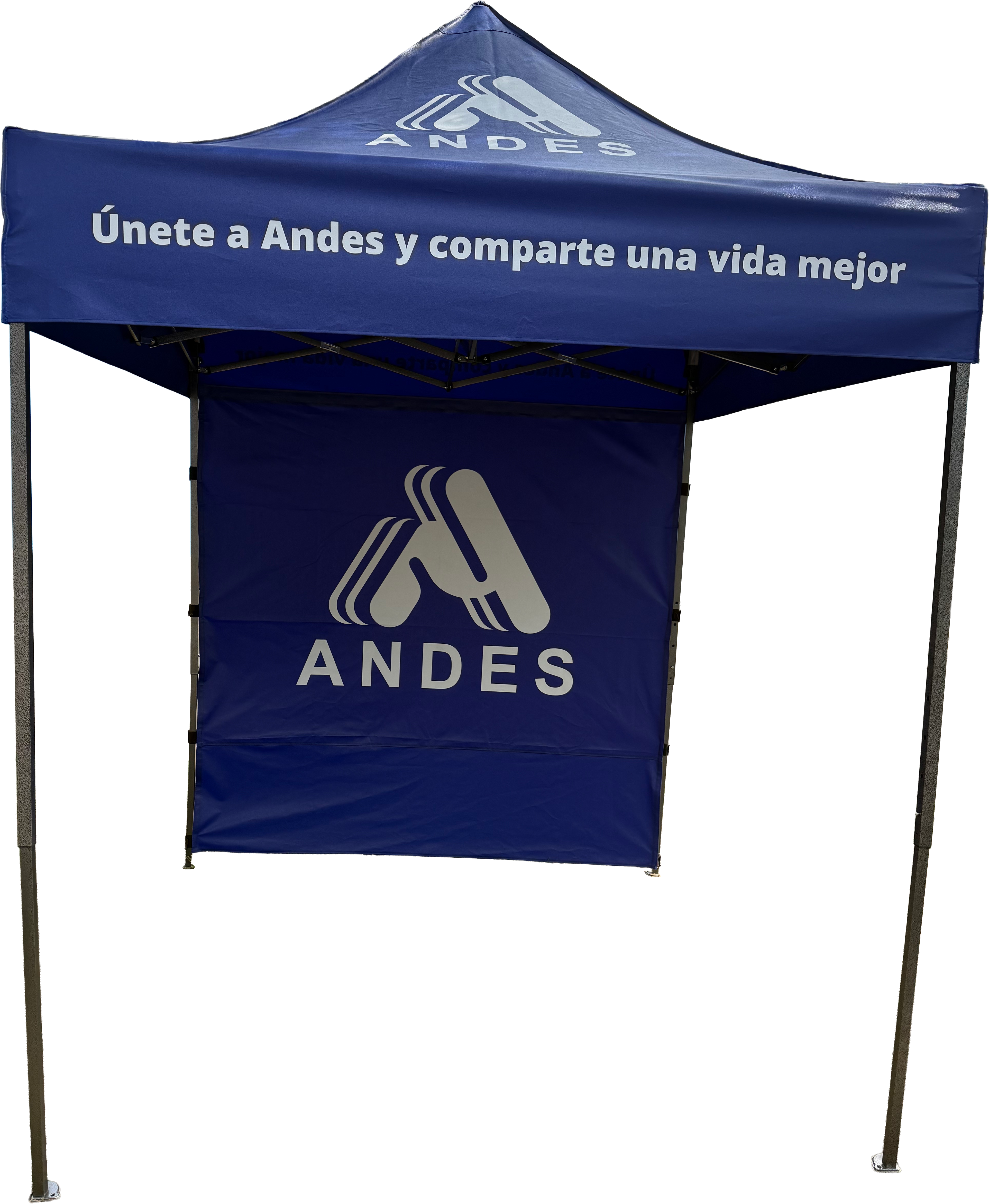 Toldo plegable con pared Andes